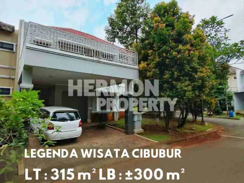 Dijual Rumah di Legenda wisata , Bangunan Besar Layout Lapang - Bisa KPR