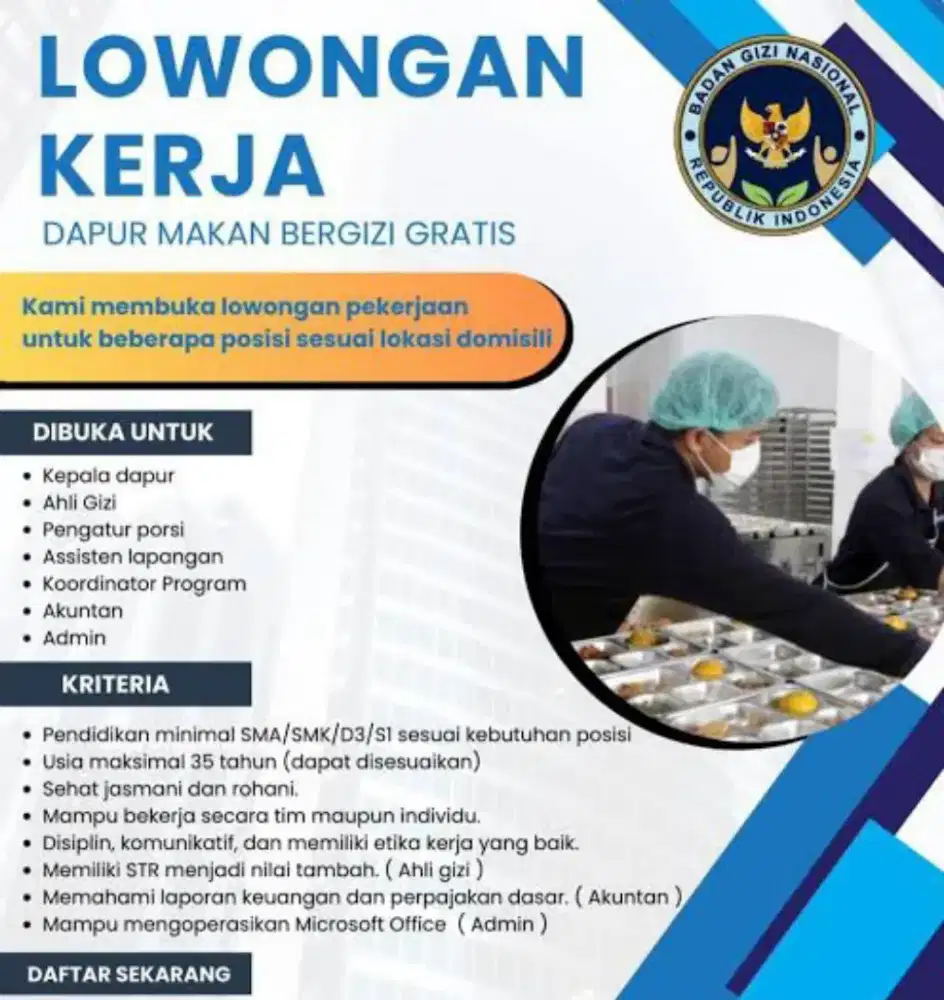 lowongan kerja MBG