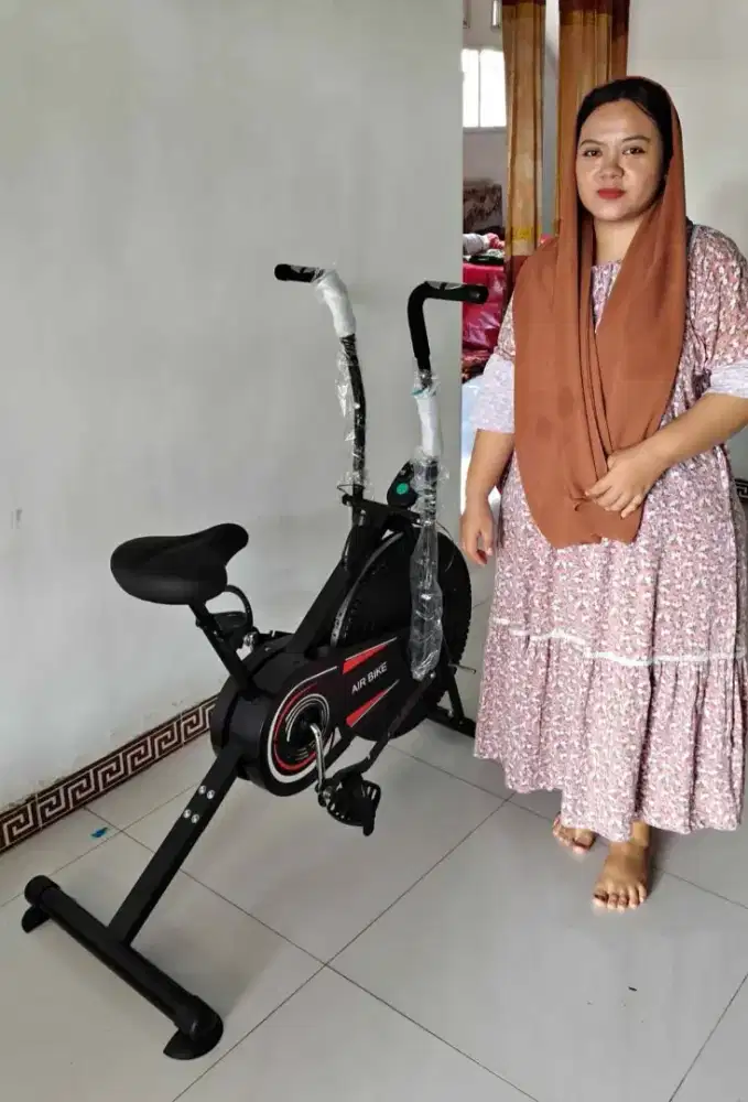 SEPEDA STATIS OLAH RAGA AIR BIKE TL 8202 ALAT FITNESS BARU