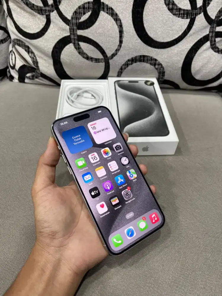 IPhone 15 Pro Max 1TB iBox Titanium White