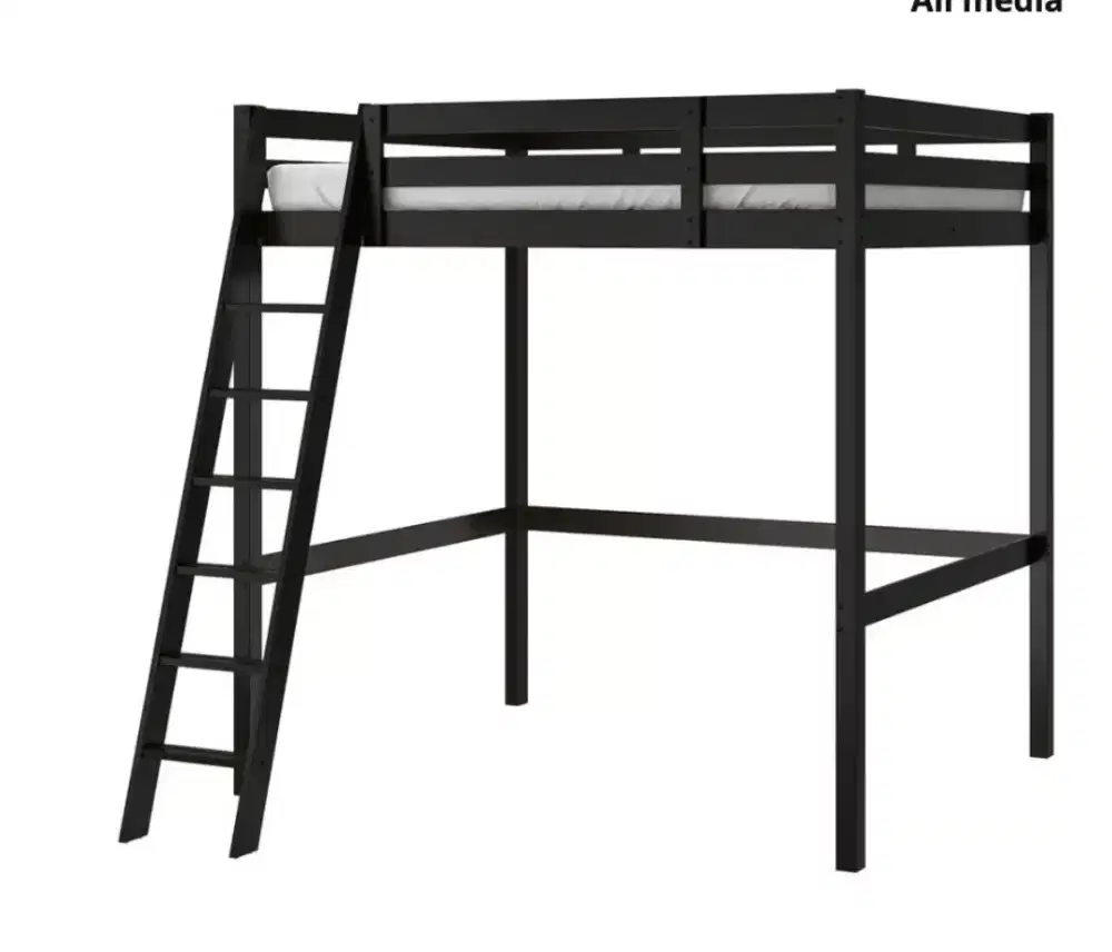 Dijual: Loft Bed IKEA STORA – Kayu Solid, Kondisi 90%, Barang Langka!