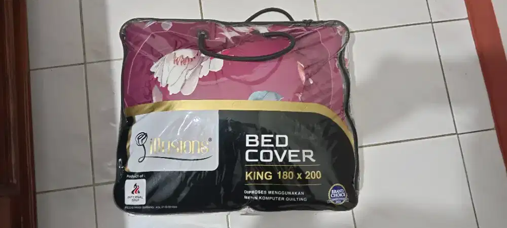 Sprei dan bed cover ukuran 6 kaki