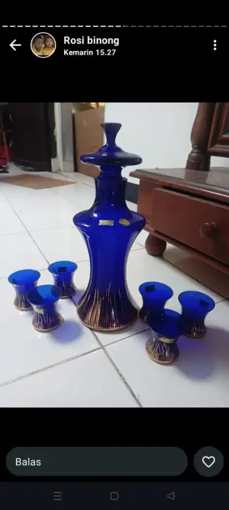 Cristal bohem asli mulus mewah