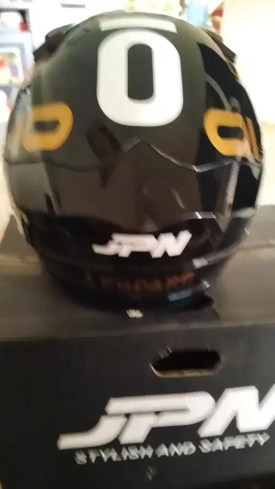 Helm half face Leopard