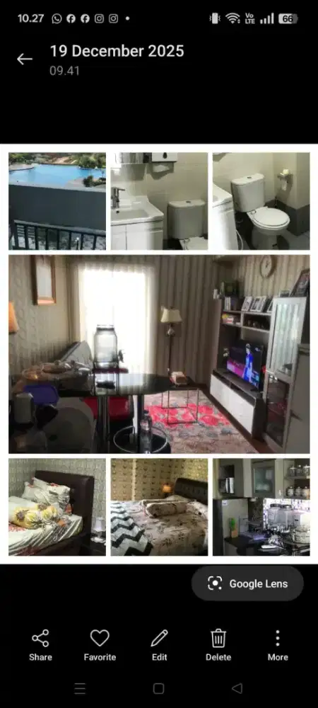 Jual apartemen siap huni harga bs nego