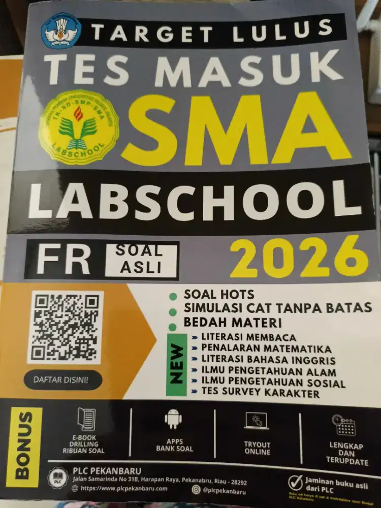 Buku bekas Tes Masuk SMA Labschool