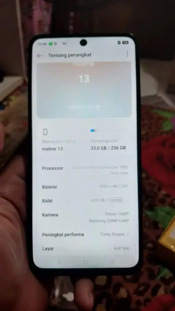 Realme 13 ram 8/256gb
