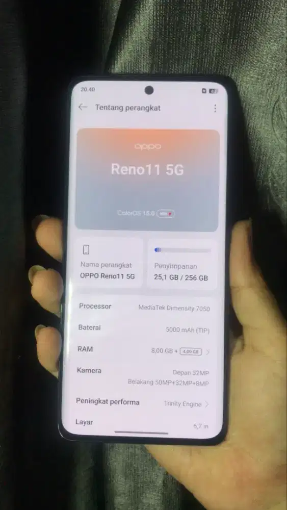 OPPO RENO 11 RAM 8/256 GB Original