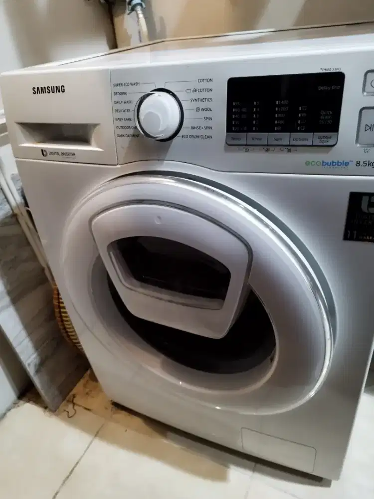 mesin cuci front Loading Samsung 8.5 kilo add on