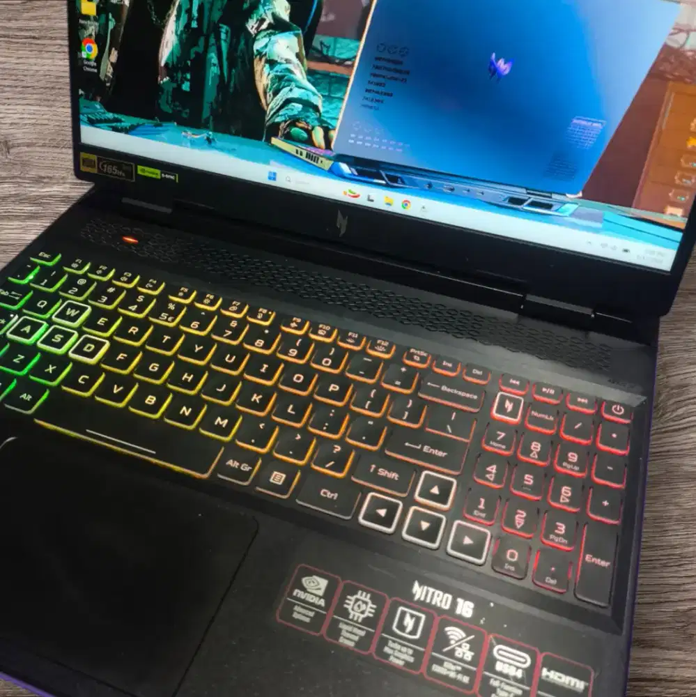 LAPTOP MONSTER GAMING ACER NITRO 16 RYZEN 7 NVIDIA RTX 4050 6GB