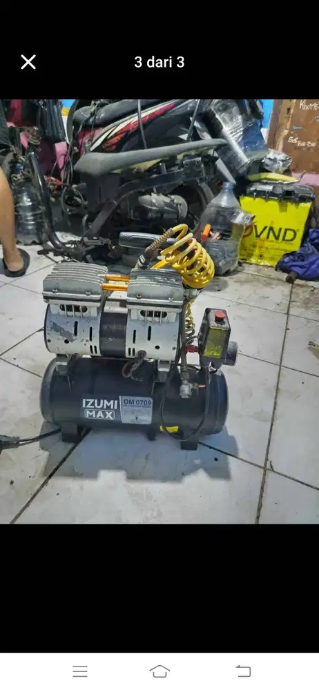 Kompresor Izumi 3/4 bekas pemakaian pribadi