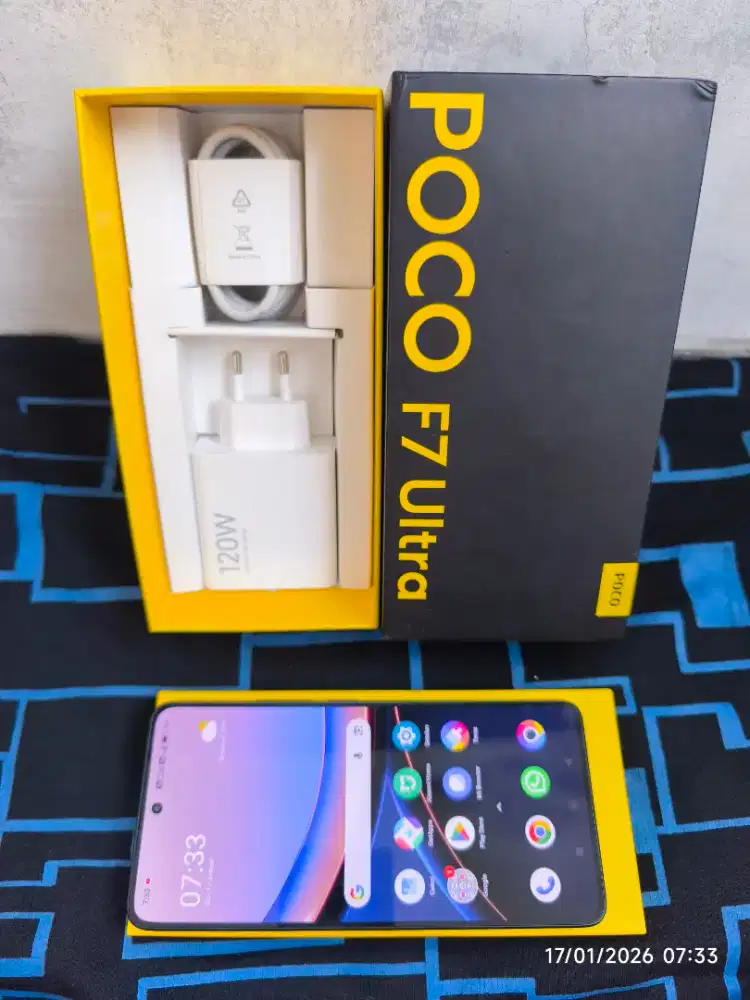 Poco F7 Ultra 12/256 Fullset ori segel mulus Poco Flagship KILLER