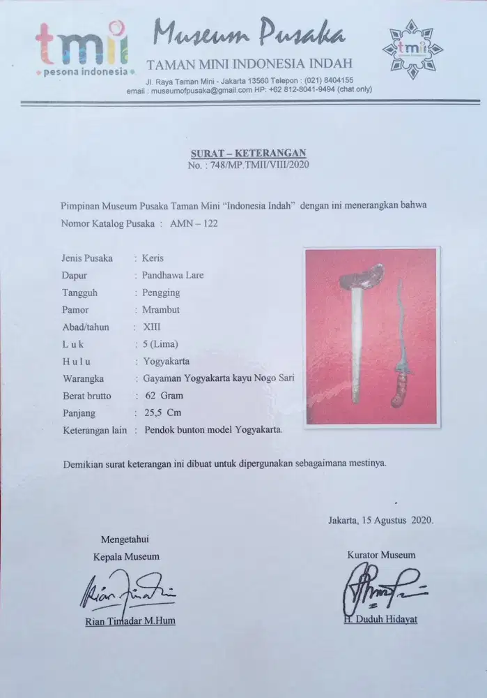 Keris Pandawa Lare Asli Dan Tua Era Kerajaan Pengging Kuno