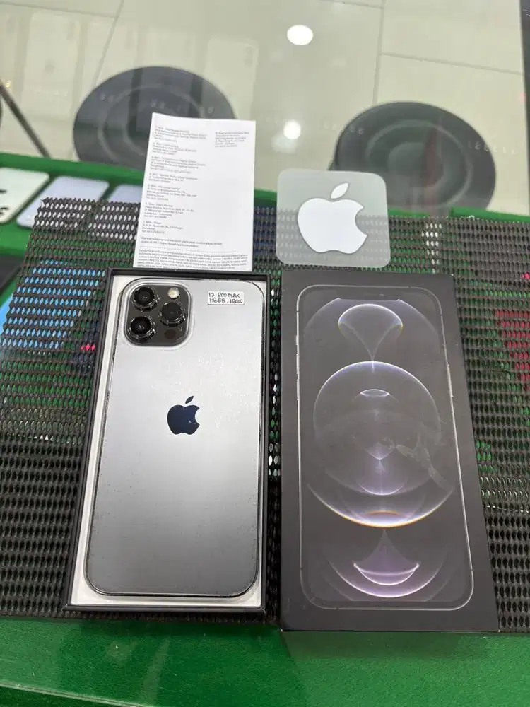 Ready iphone 12 promax 128gb ibox fullset original minus sesuai foto