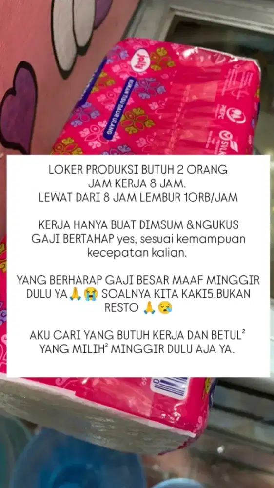 LOWONGAN PRODUKSI DIMSUM