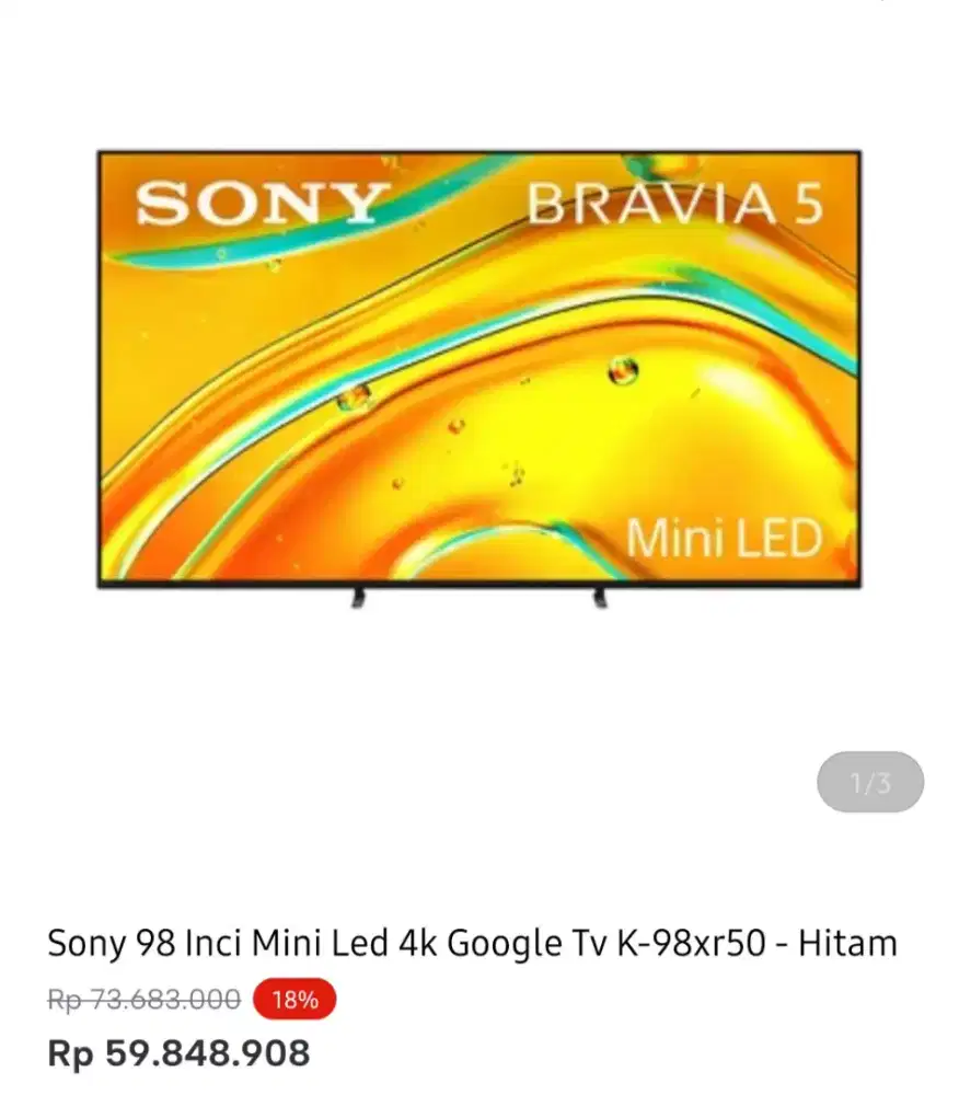 SONY GOOGLE TV 4K 98 INCI