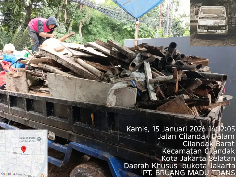 Jasa buang puing dan pengurugan