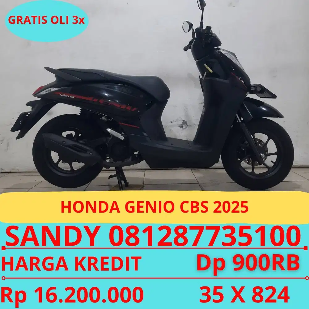 HONDA GENIO CBS 2025 DP MURAH 900 RIBU GUYSSS