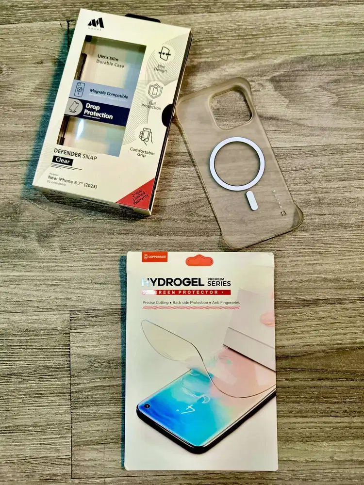 iPhone 15 pro max mourr magsafe case casing like new hydrogel