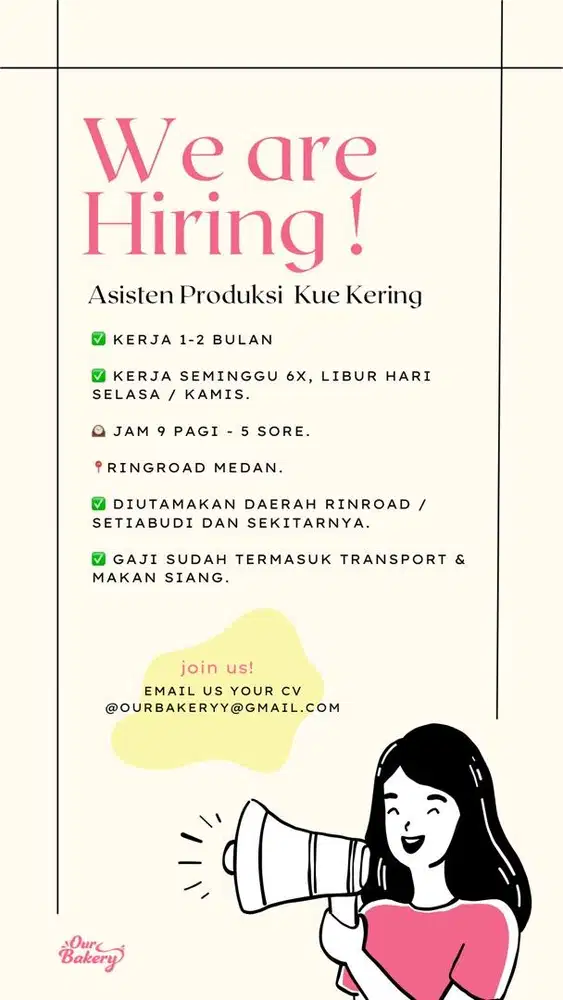 Asisten Produksi Kue Kering