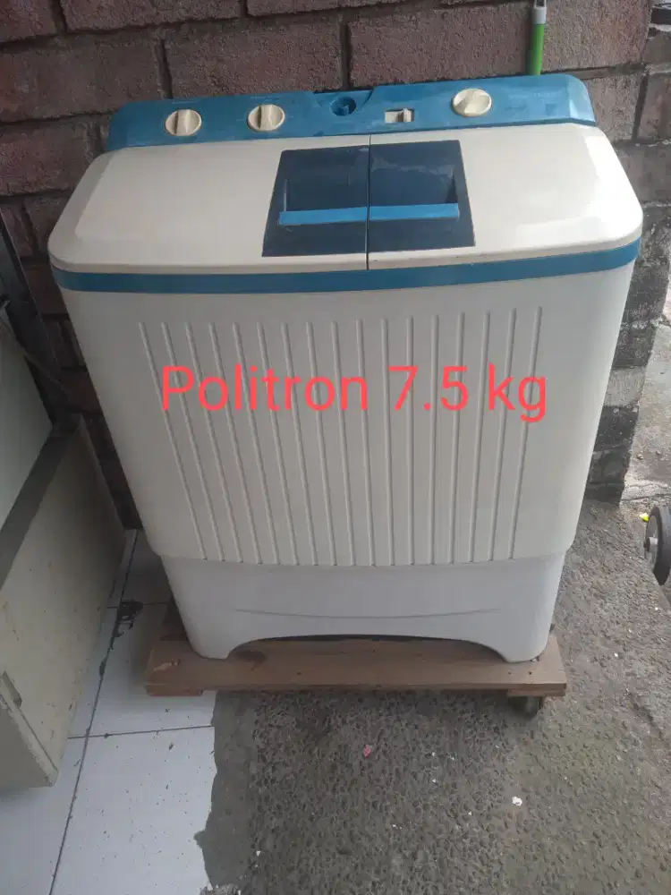 Mesin cuci merk Politron 7.5 kg