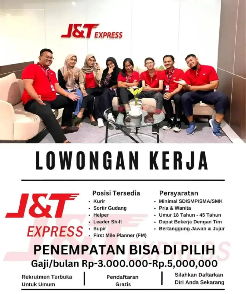 LOWONGAN KERJA J&T EXPRESS
