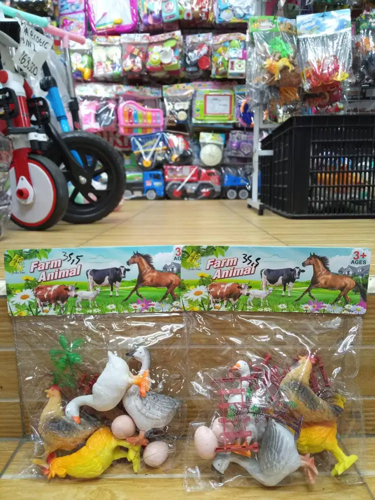 mainan anak set animall farm  ternakk