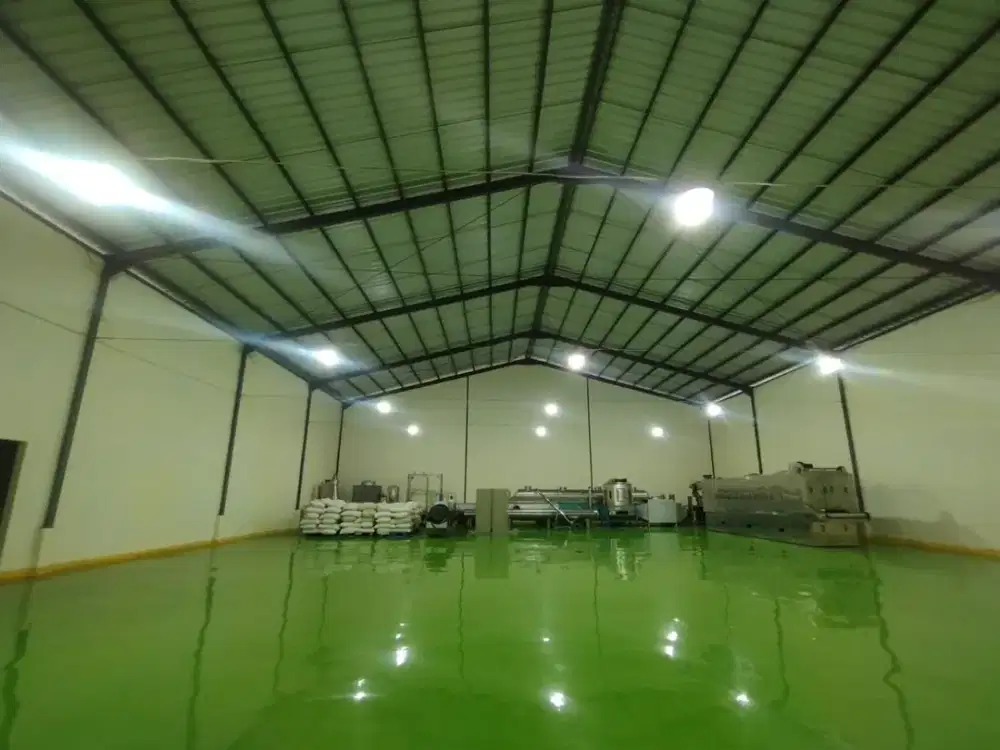 Gudang Bagus Sudah Epoxy Dekat Akses Tol di Tigaraksa Tangerang