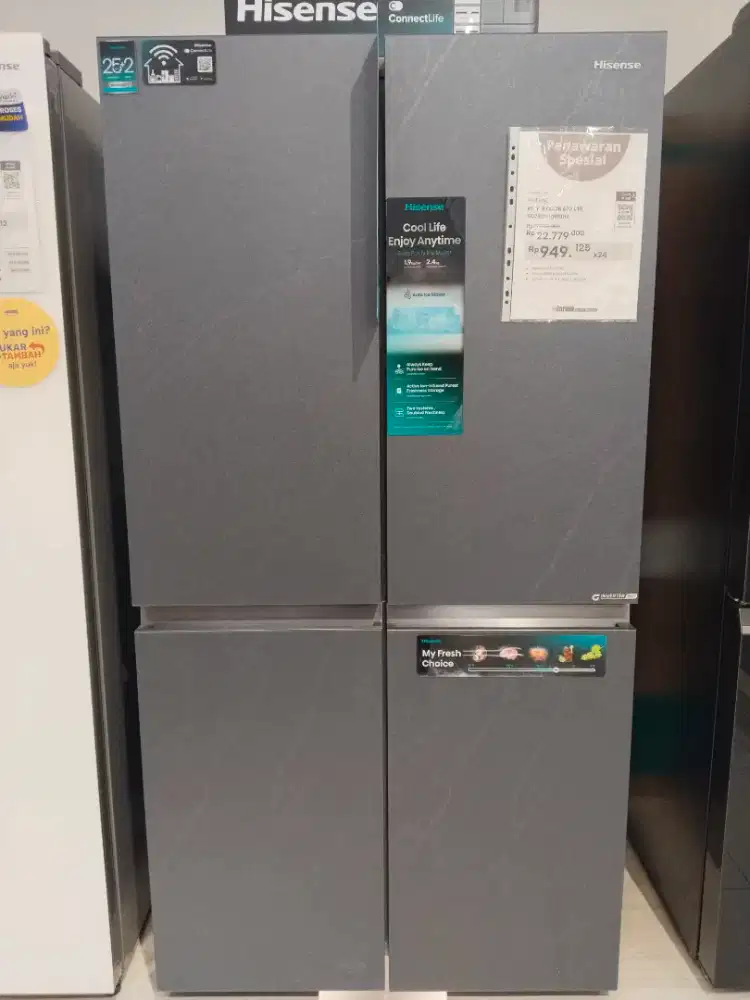 KULKAS HISENSE MULTIDOOR 670LTR