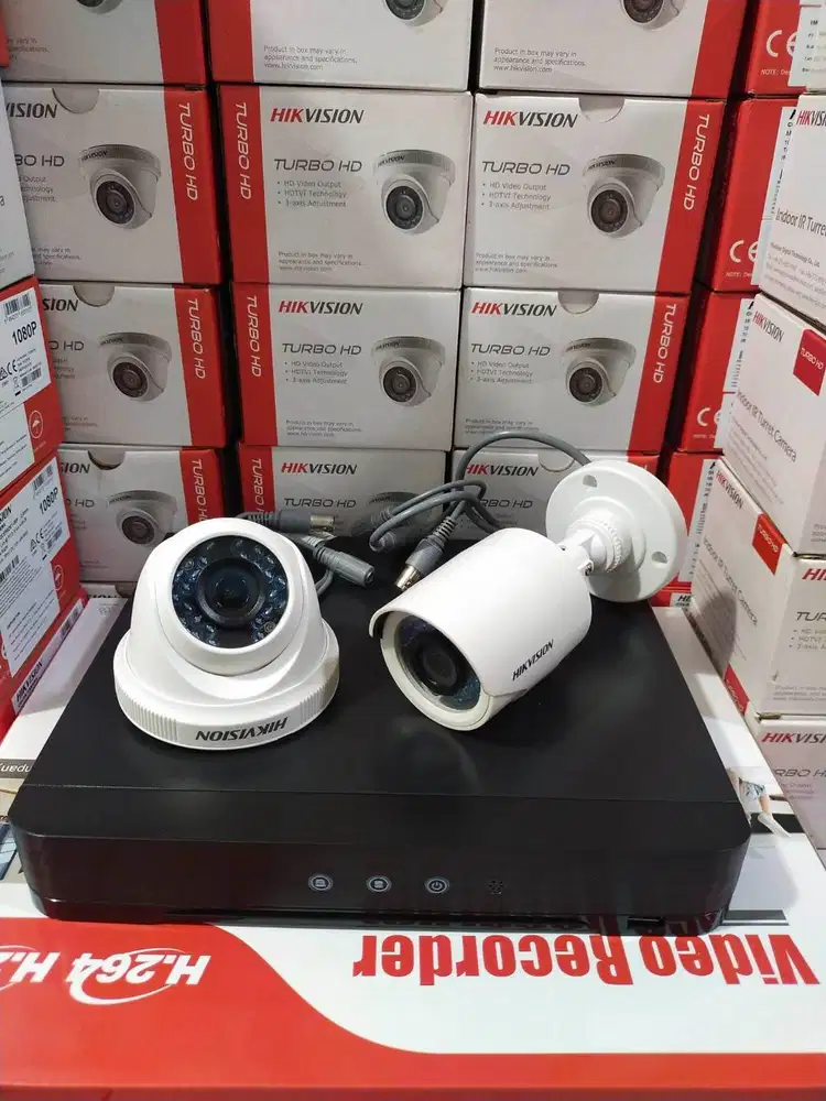PAKET CCTV 2 KAMERA HIKVISION 2MP