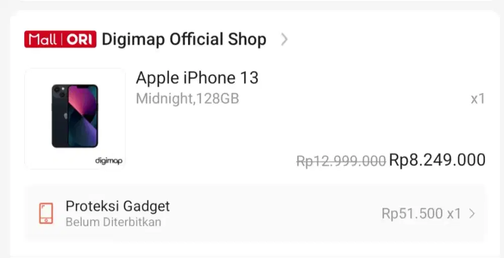 iPhone 13 midnight 128GB new segel digimap/ibox