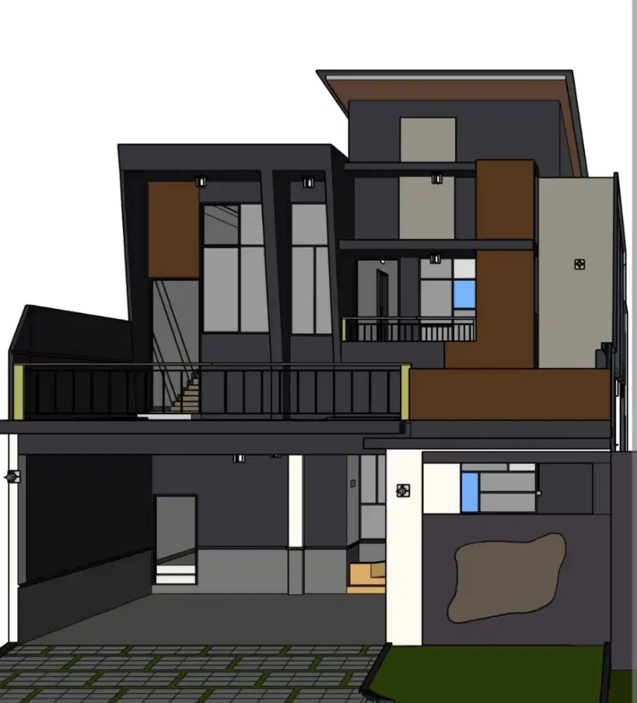 Rumah Baru Dijual Proses Bangun Lokasi Araya Greenwood Golf Boulevard