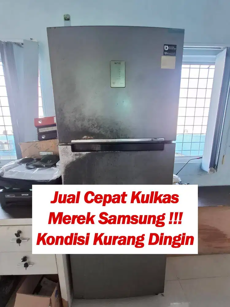 JUAL CEPAT KULKAS MEREK SAMSUNG KONDISI KURANG DINGIN