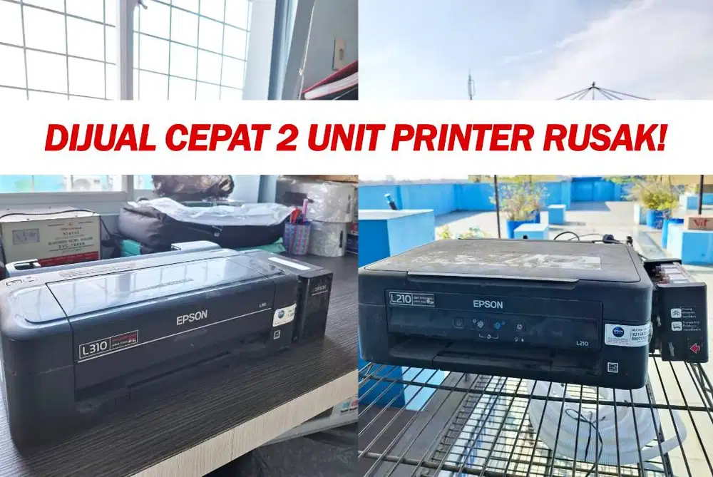 JUAL CEPAT 2 UNIT PRINTER KONDISI RUSAK