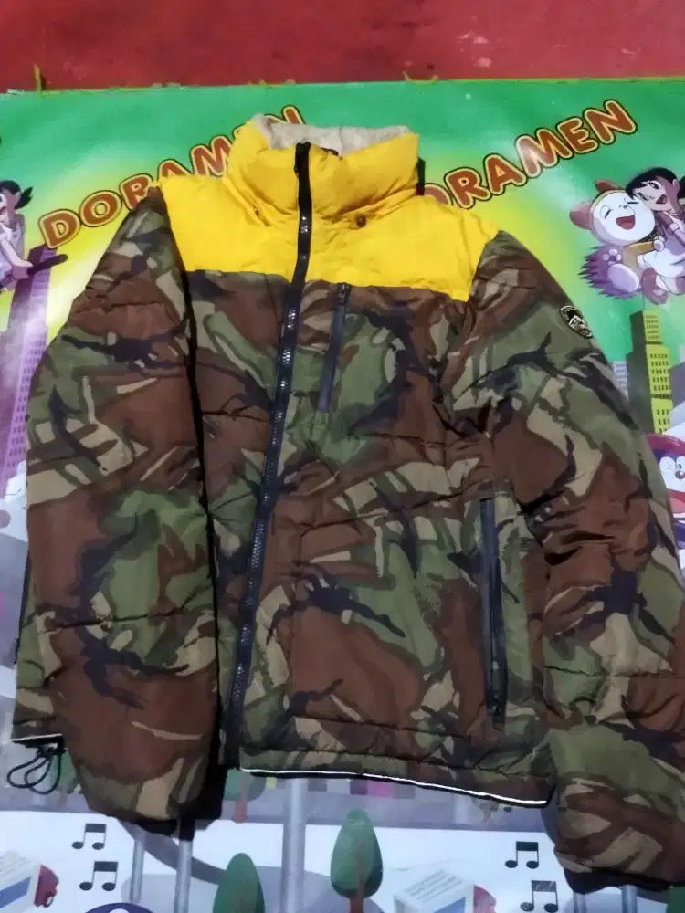 Jeket (MNTN)bahan parasut motif loreng