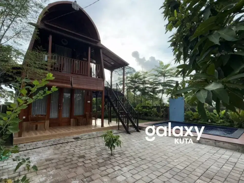 DISEWAKAN VILLA JOGLO DEKAT NUANU DI PANTAI NYANYI BERABAN TABANAN, BALI