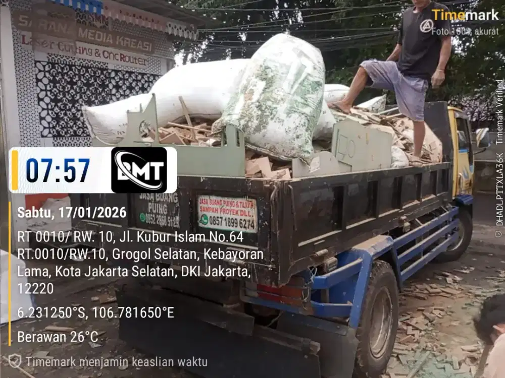 Jasa buang puing dan buang sampah proyek