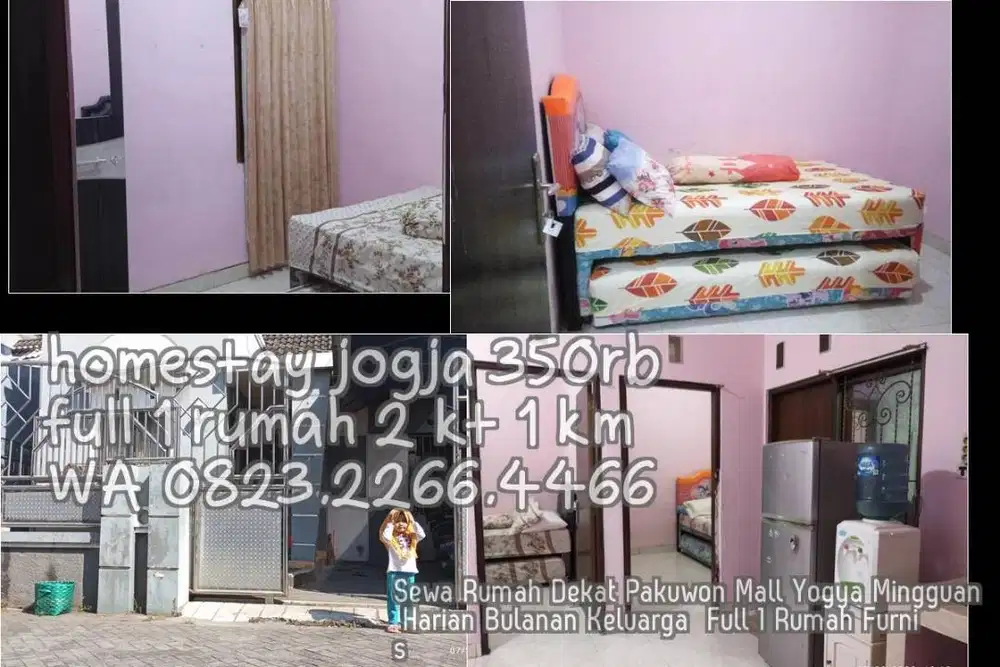 Sewa Rumah Dekat Pakuwon Mall Yogya Mingguan Harian Bulanan Keluarga