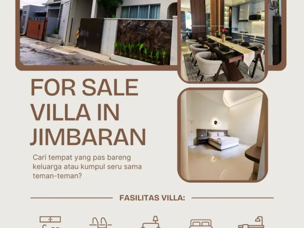 FOR SALE ELEGANT VILLA WITH LARGE SWIMMING POOL AT JIMBARAN