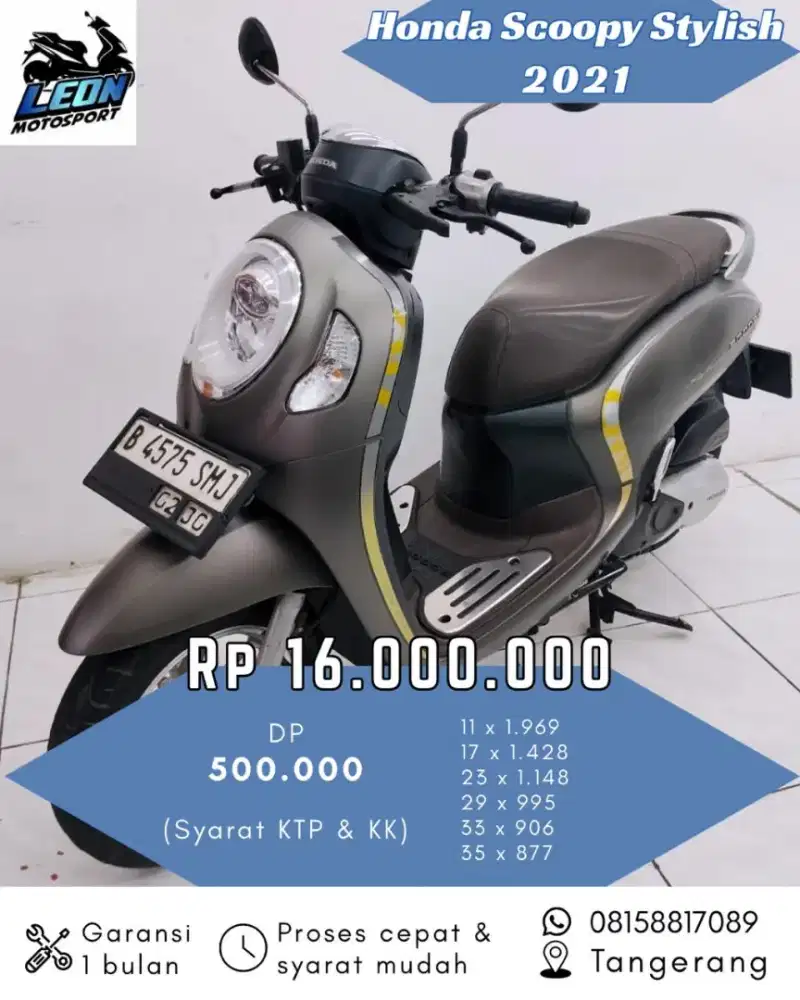 Scoopy donat 2021, jual beli motor seken