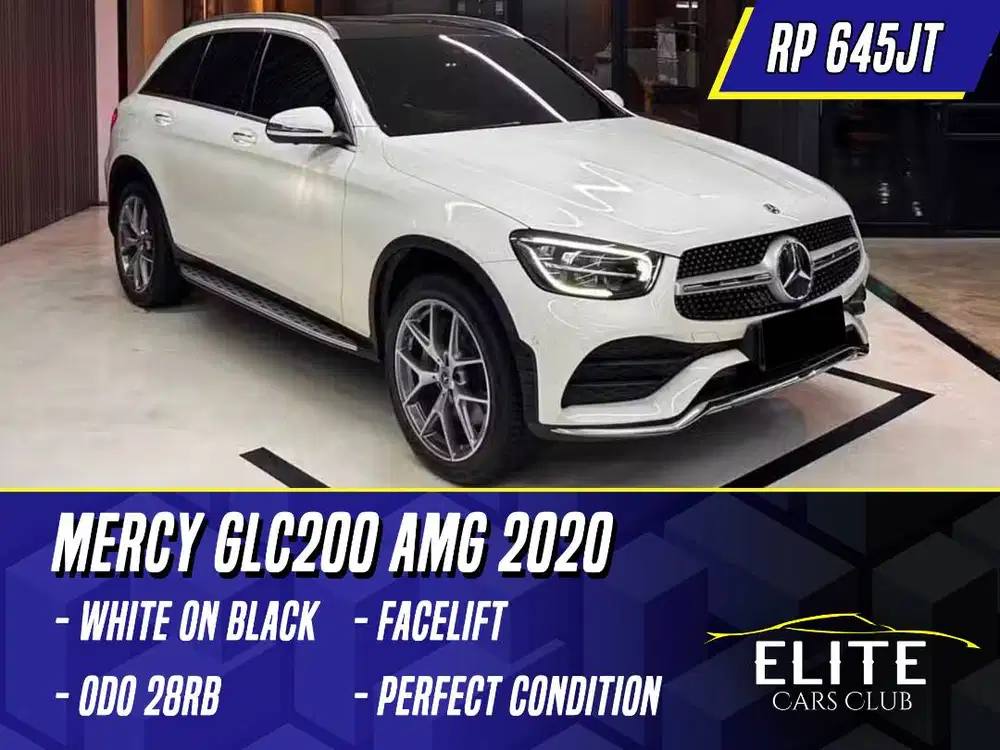 Mercedes Benz GLC200 AMG 2020 Facelift White on Black Putih Mercy GLC