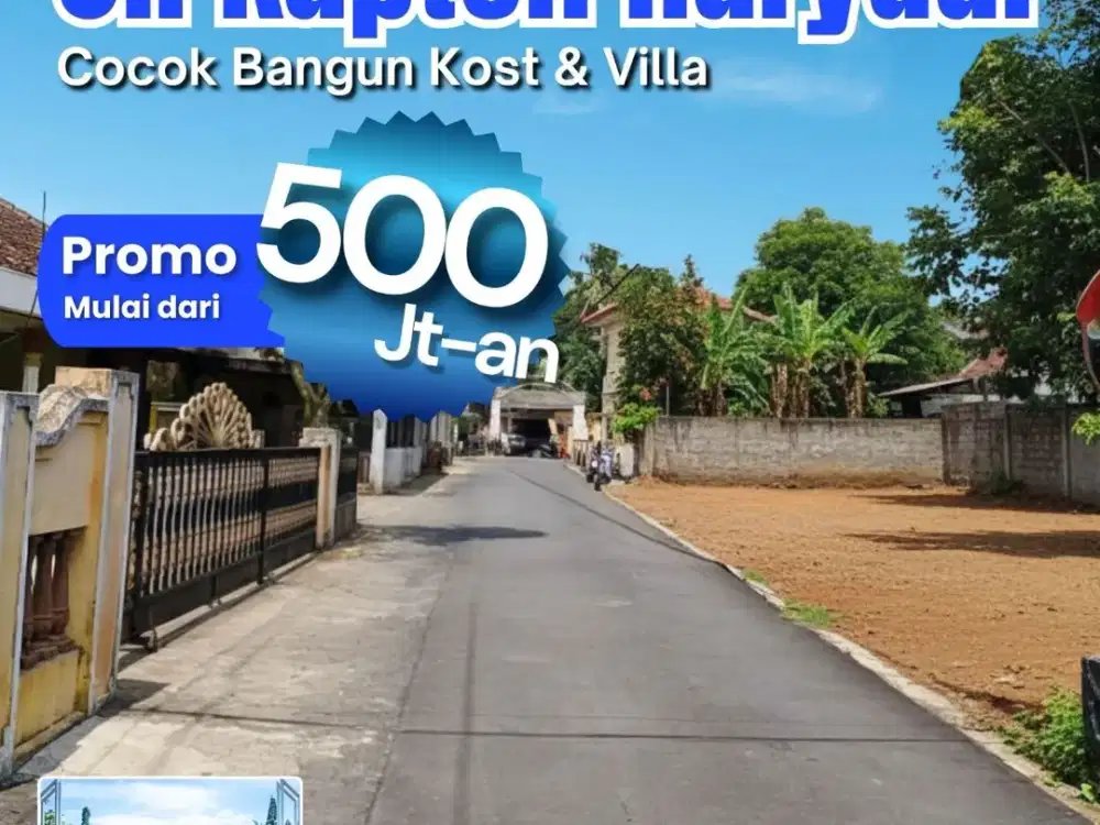 Tanah Jogja Dekat Kampus UGM, Siap Bangun dan SHM Pekarangan