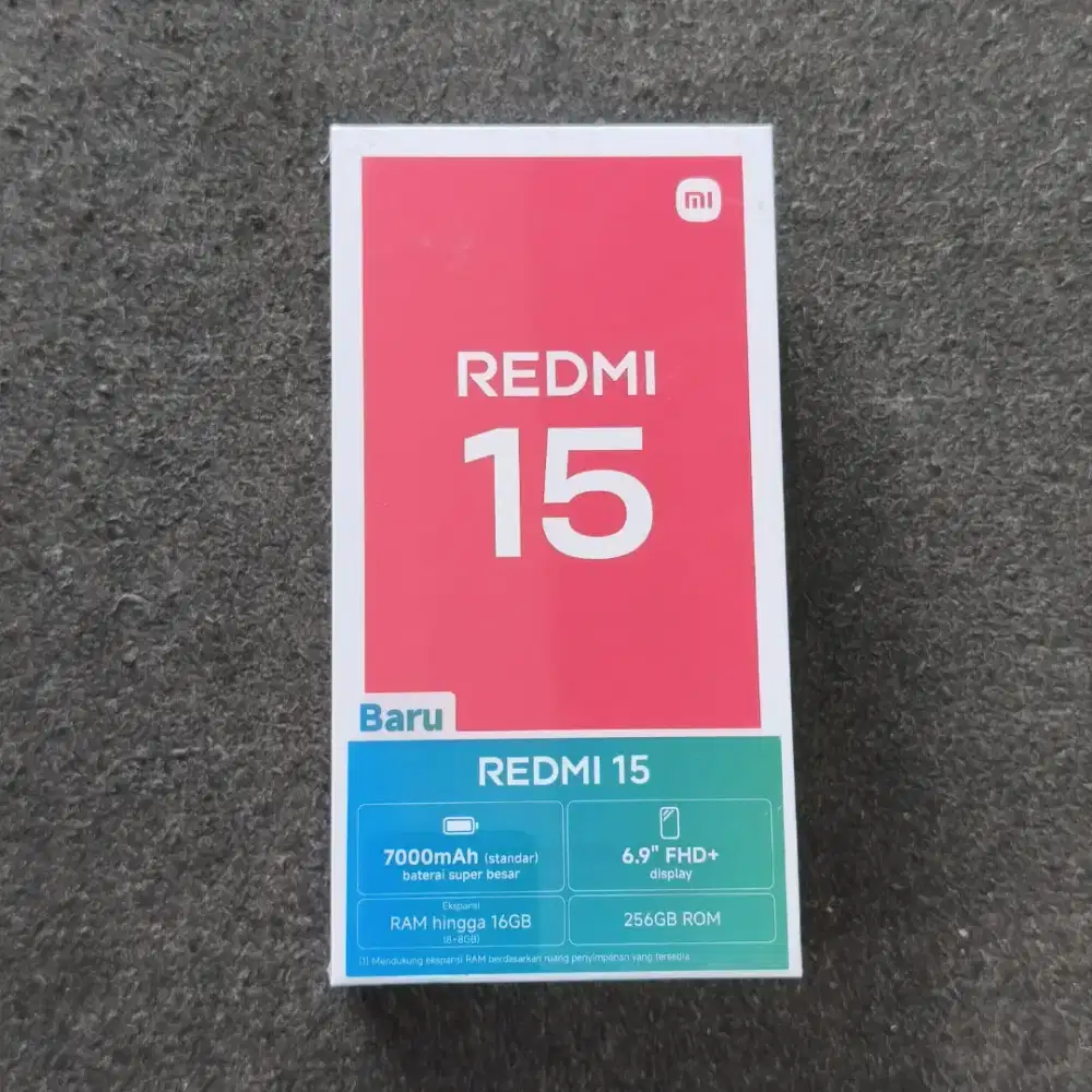 REDMI 15 INTERNAL 256 BATERAI 7000