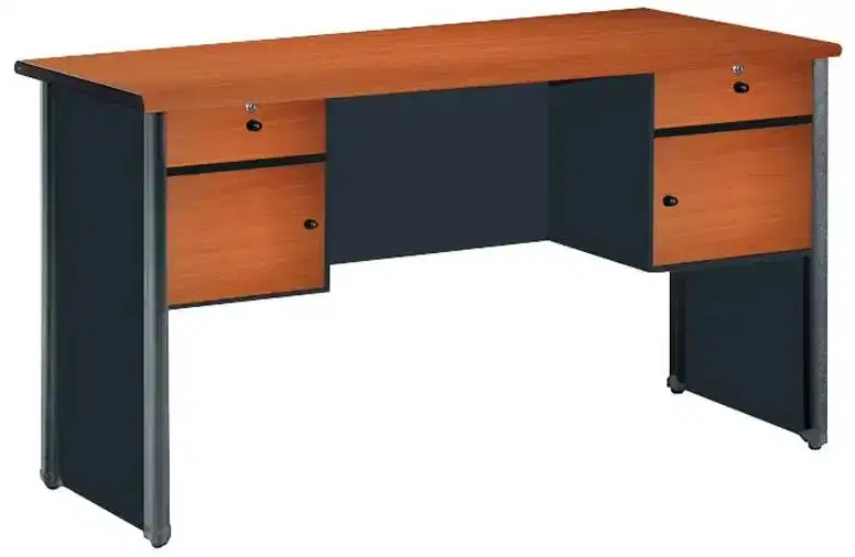 Meja Kantor Tulis Meja kerja plus Laci Meja Minimalis Kuat 140x60x75