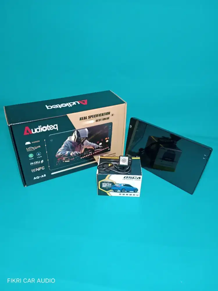 Head Unit Android Audioteq AQ-A9 OS10 9 4GB+128GB & Camera PARKIR