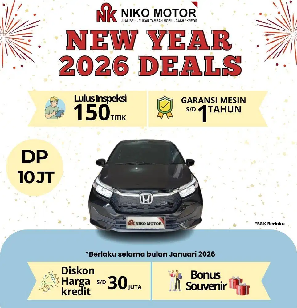 (SPT BARU KM7RB) BRIO E 2024 MT