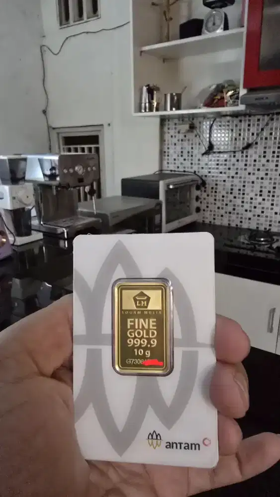 LM Antam 10 Gram Emas Logam Mulia Certie