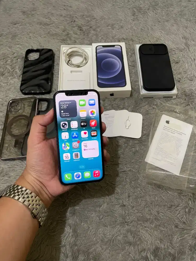 IPhone 12 128GB iBox BH 88, Fullset! no.minus