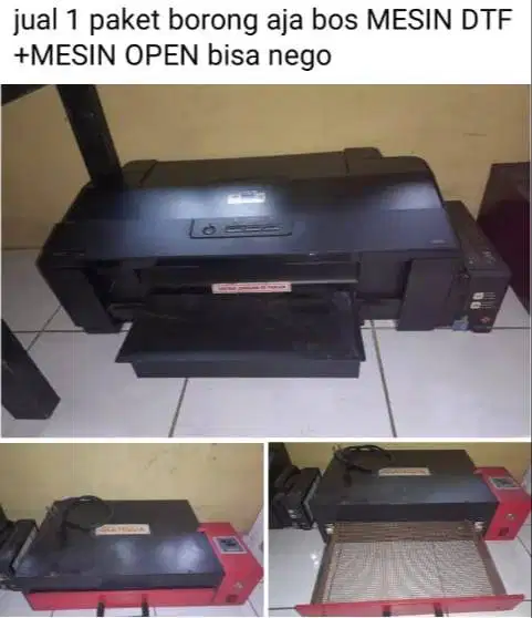 Mesin sablon DTF satu paket