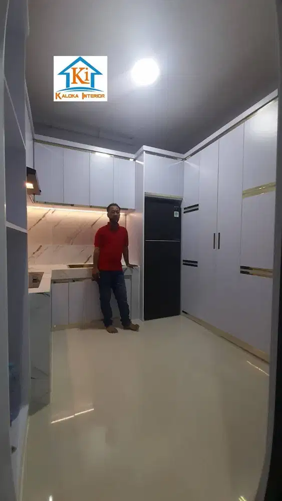 Jasa Kitchen Set Custom Modern Surabaya Kaloka Interior
